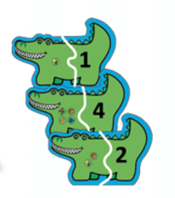 SHAPES ETC. Large Notepad Alligator